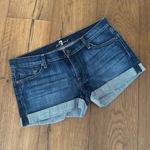 7FAM Mid Roll Denim Short